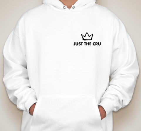 LIMITED EDITION: White Just The CRU Hoodie